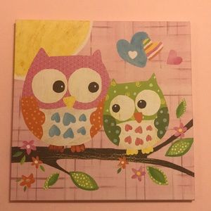 Adorable owl canvas